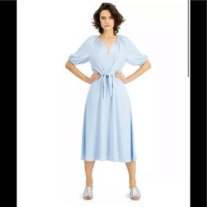 Macys Alfani Disney Blue Whimsical Wendy  Dress